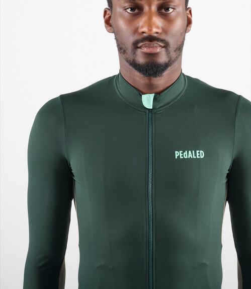 PEDALED ELEMENT MAILLOT MANGA LARGA GREEN M